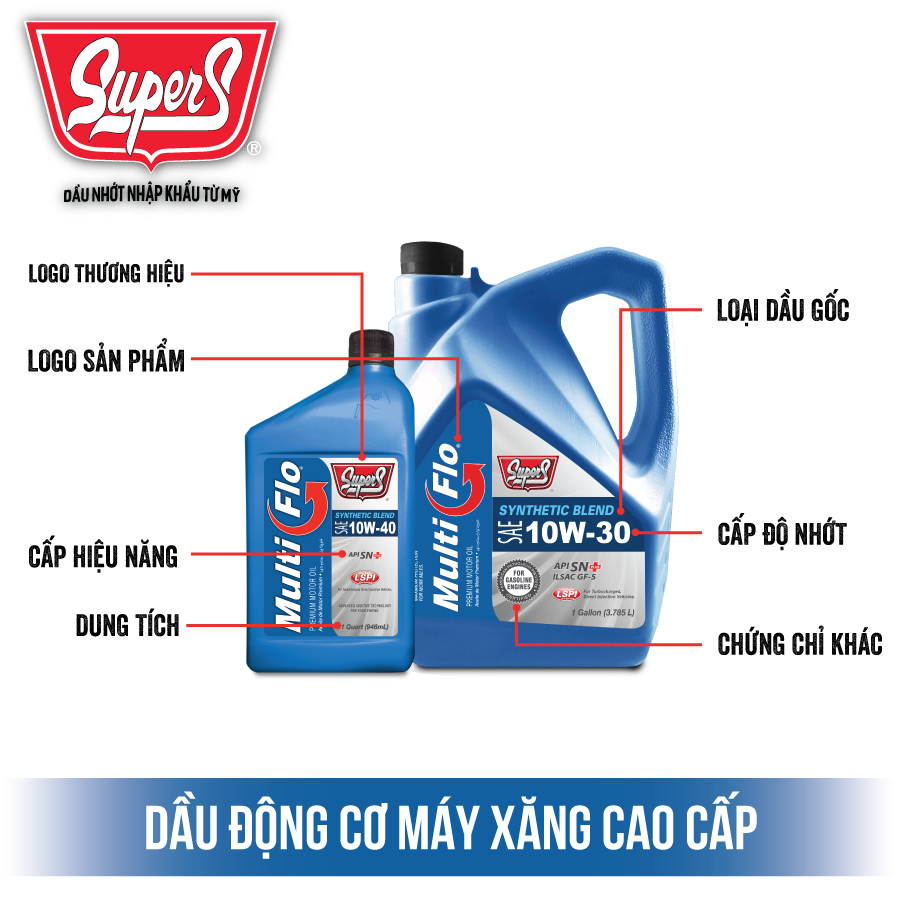 Dầu nhớt máy xăng Super S